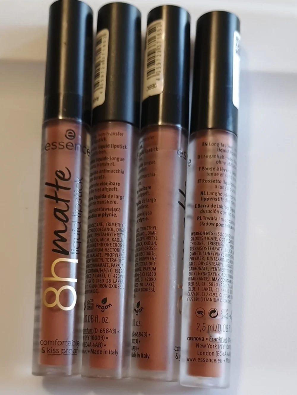 4 x Essence 8H Matte Liquid Lipstick 01 Cinnamon Spice